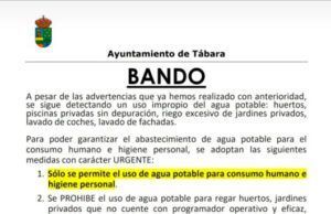 El Ayuntamiento adopta medidas urgentes para frenar el uso indebido del agua potable