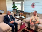 El delegado del Gobierno en Castilla y León recibe al nuevo jefe de la Cuarta Subinspección General del Ejército SUIGE, Francisco Javier Calero