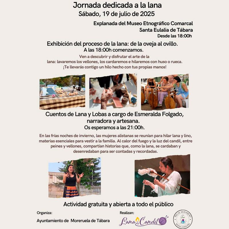 Santa Eulalia de Tábara revive la tradición del arte de la lana en una jornada única organizada por el Ayuntamiento de Moreruela 1