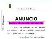 El mercadillo semanal de Tábara se traslada a la Cañada por las fiestas patronales