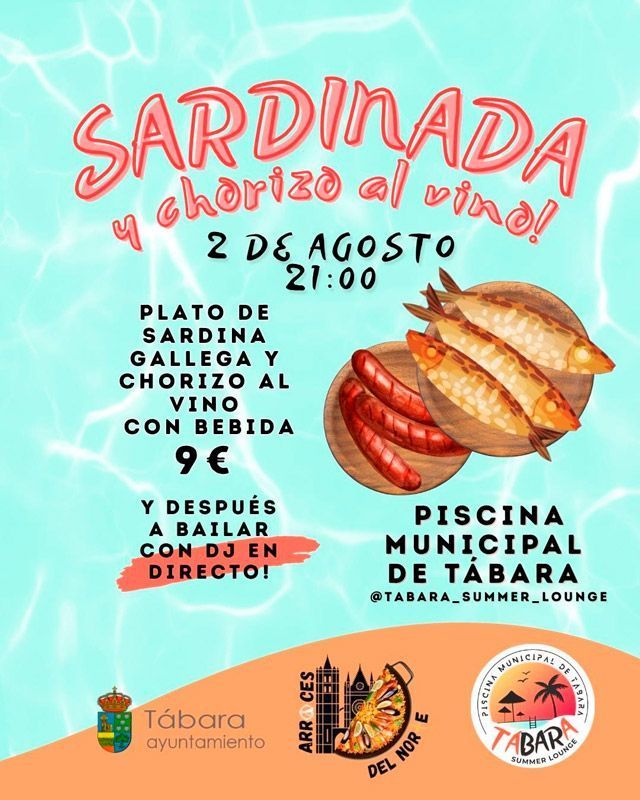 Sardinada, chorizo al vino y música en vivo: el Summer Lounge de Tábara continúa con su verano más animado 1