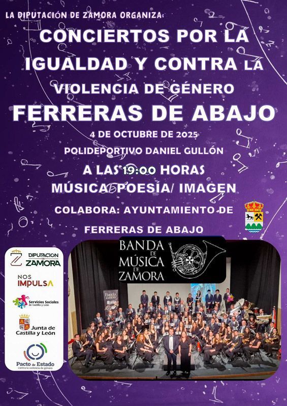 Ferreras de Abajo acoge un concierto por la igualdad y contra la violencia de género 1