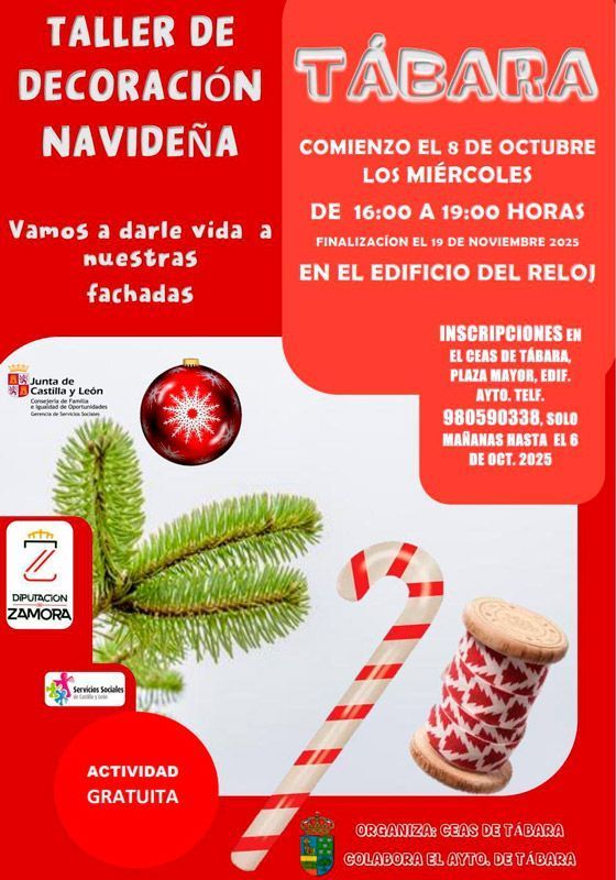 Tábara se prepara para una Navidad creativa con el concurso “Navidades con Ilusión” 1