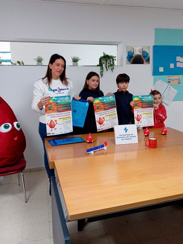 El Colegio Trilema Zamora organiza una donación de sangre abierta a toda la comunidad educativa y al barrio 1