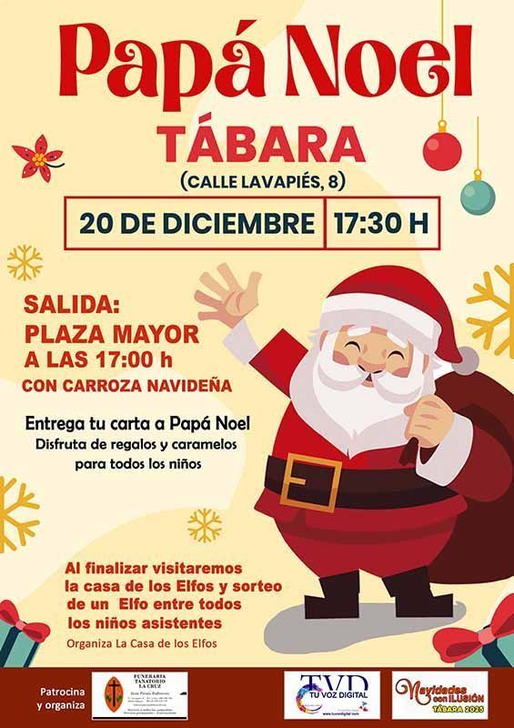 Tábara vive la magia de la Navidad con la visita de Papá Noel y la Casa de los Elfos 1