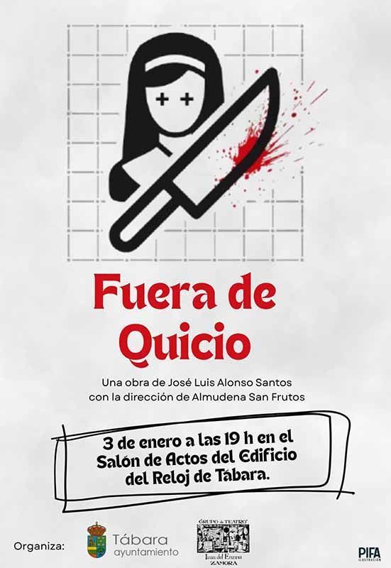 El teatro Juan del Encina llega a Tábara con la comedia Fuera de quicio 1