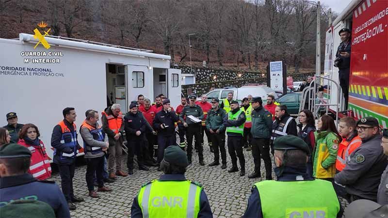 La Guardia Civil realiza un simulacro conjunto con la GNR portuguesa sobre incendios y desaparecidos transfronterizos 1