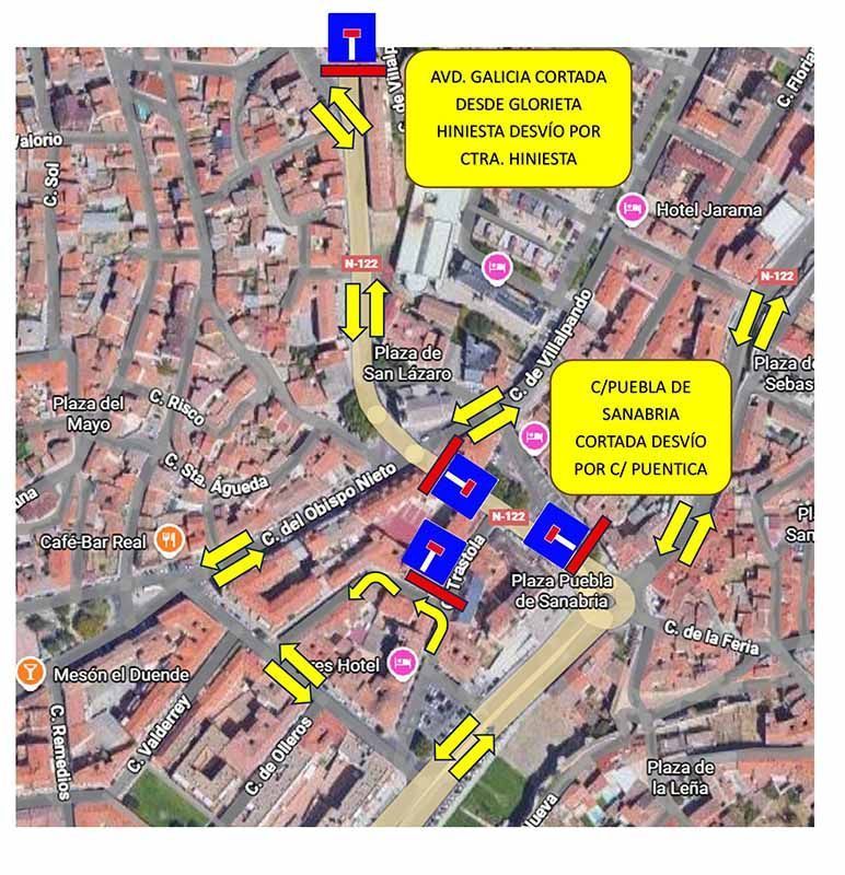Nuevos desvíos por las obras en la avenida Galicia: el corte podría iniciarse hoy según avance el fresado 1
