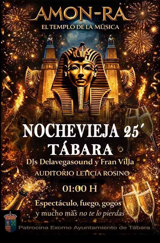 Tábara despedirá el año con una gran fiesta de Nochevieja en el Auditorio Leticia Rosino 1