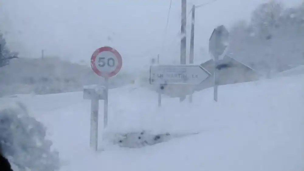 Sanabria entra en aviso amarillo por nevadas desde esta tarde y riesgo de deshielos desde el lunes