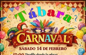 Tábara celebrará el día grande del Carnaval el 14 de febrero con desfile, música y actividades para toda la familia