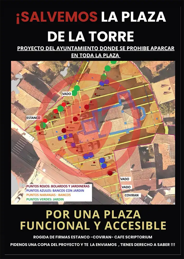 Vecinos y comerciantes de Tábara piden al Ayuntamiento que reconsidere el proyecto de la Plaza John Williams para garantizar el acceso a los negocios