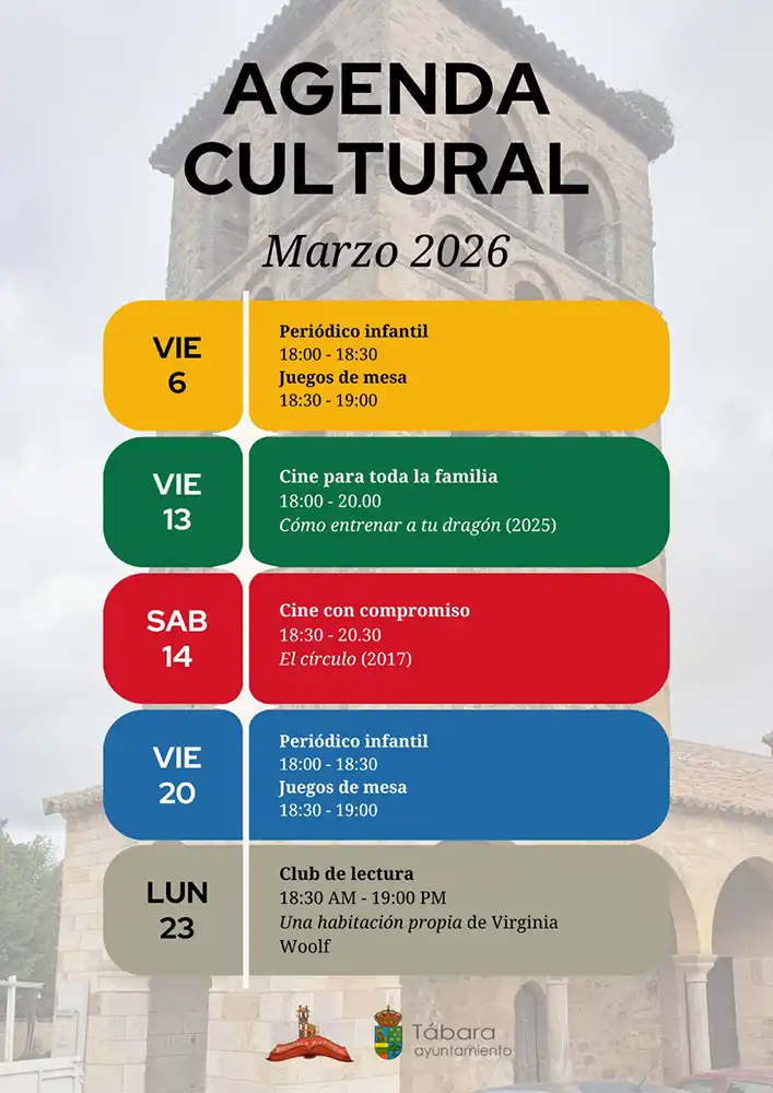 La Biblioteca Municipal Alicia Casado de Tábara presenta su agenda cultural para marzo