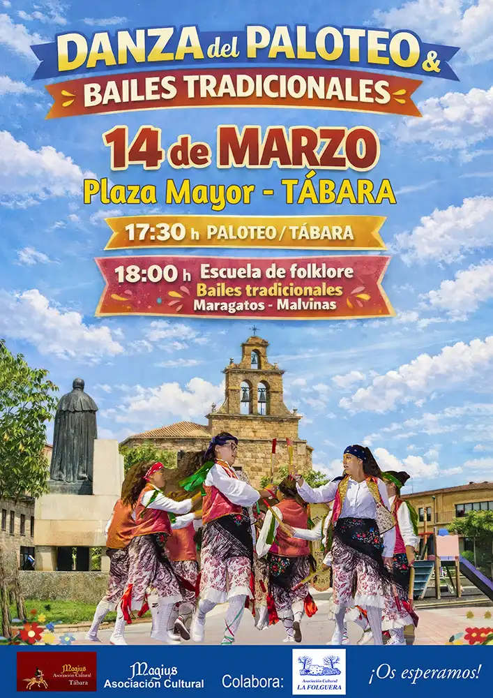 Tábara acoge una tarde de danza tradicional con el Paloteo y los bailes maragatos