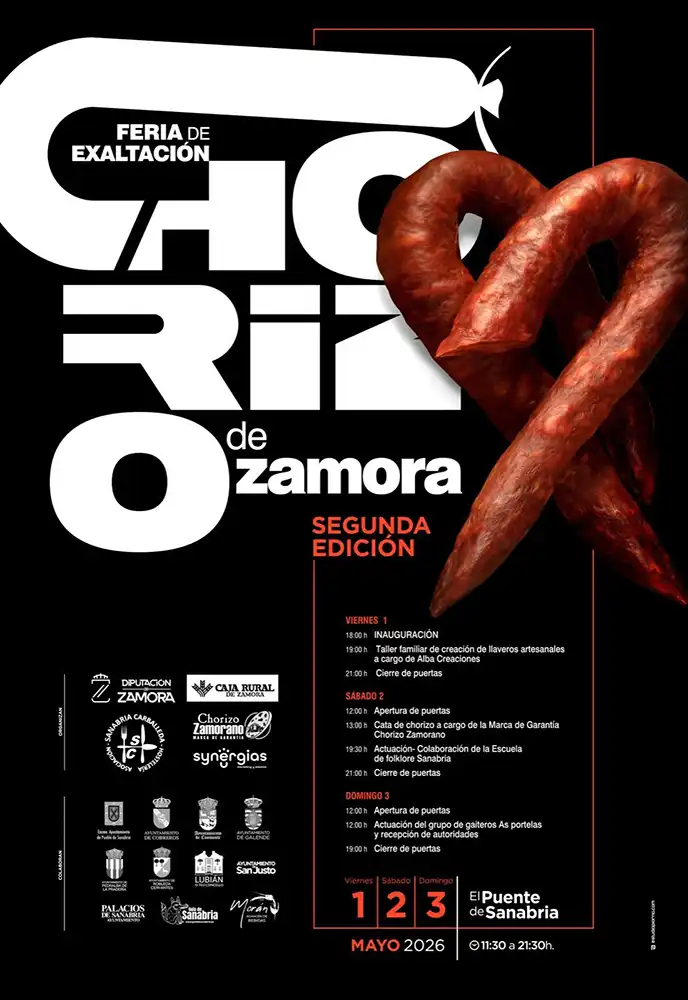 El Puente de Sanabria vuelve a acoger el próximo fin de semana la II Feria de Exaltación del Chorizo Zamorano