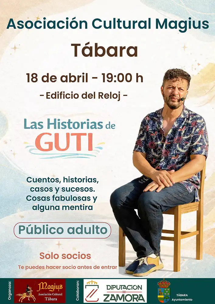 Guti llega a Tábara con cuentos, monólogos y tradiciones orales en vivo