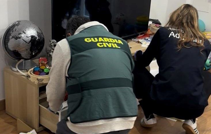 La Guardia Civil participa en una operación coordinada por la Fiscalía Europea relacionada con el fraude de 3,3  millones de euros.