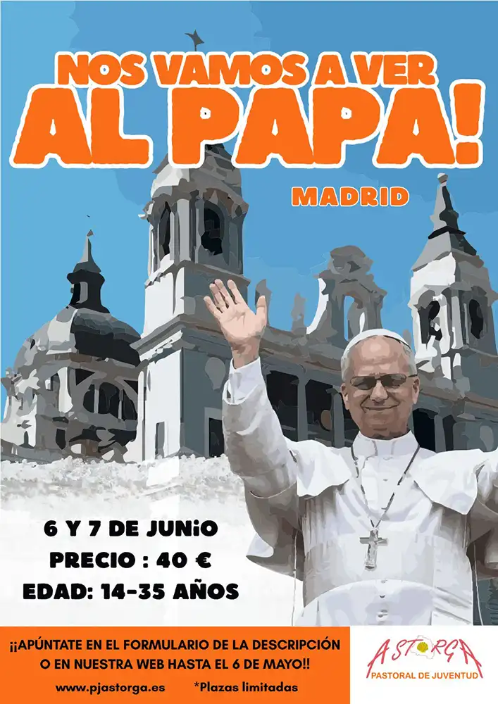 La Diócesis de Astorga organiza viaje para jóvenes con motivo de la visita del Papa León XIV a España