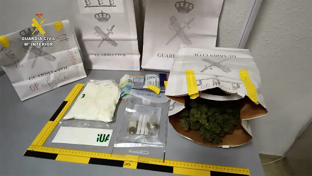 La Guardia Civil desmantela un punto de venta de metanfetamina en Zamora con la operación “Hipona”