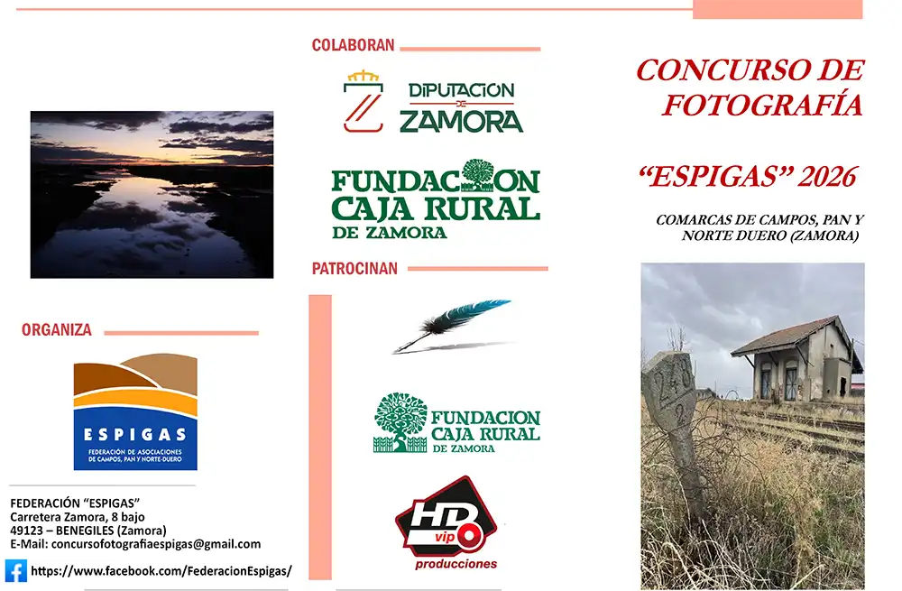 Abierto el Concurso de Fotografía "ESPIGAS" 2026 para mostrar la riqueza de las comarcas de Campos, Pan y Norte de Duero