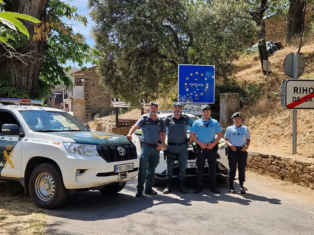 Guardia Civil y GNR intensifican la vigilancia conjunta en la frontera entre Zamora y Portugal para prevenir incendios forestales