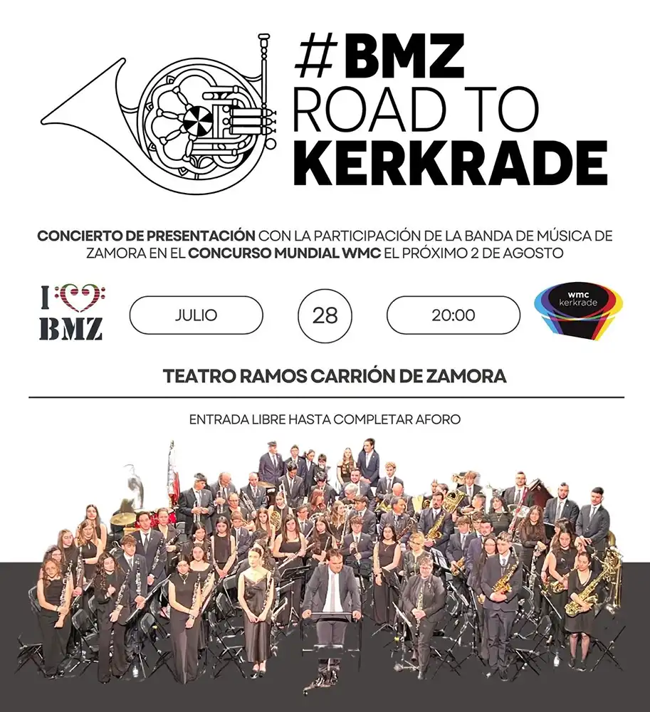 La Banda de Música de Zamora presenta en el Teatro Ramos Carrión el repertorio con el que competirá en el World Music Contest de Kerkrade