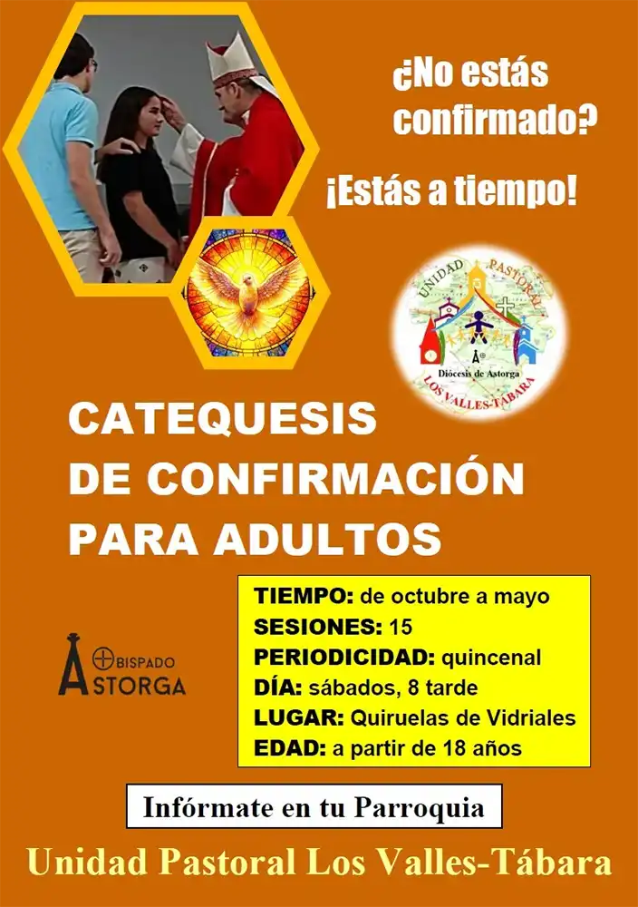 La Unidad Pastoral Los Valles-Tábara organiza catequesis de confirmación para adultos en Quiruelas de Vidriales