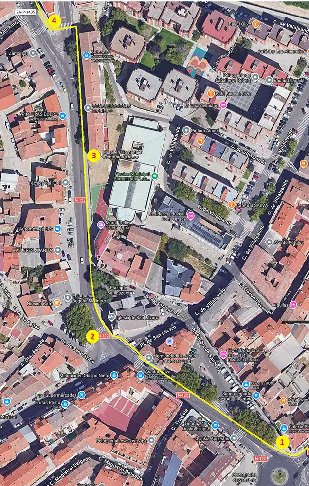 La Asociación Zamorana de los Caminos de Santiago reclama al Ayuntamiento reponer la señalización de la Vía de la Plata en Zamora