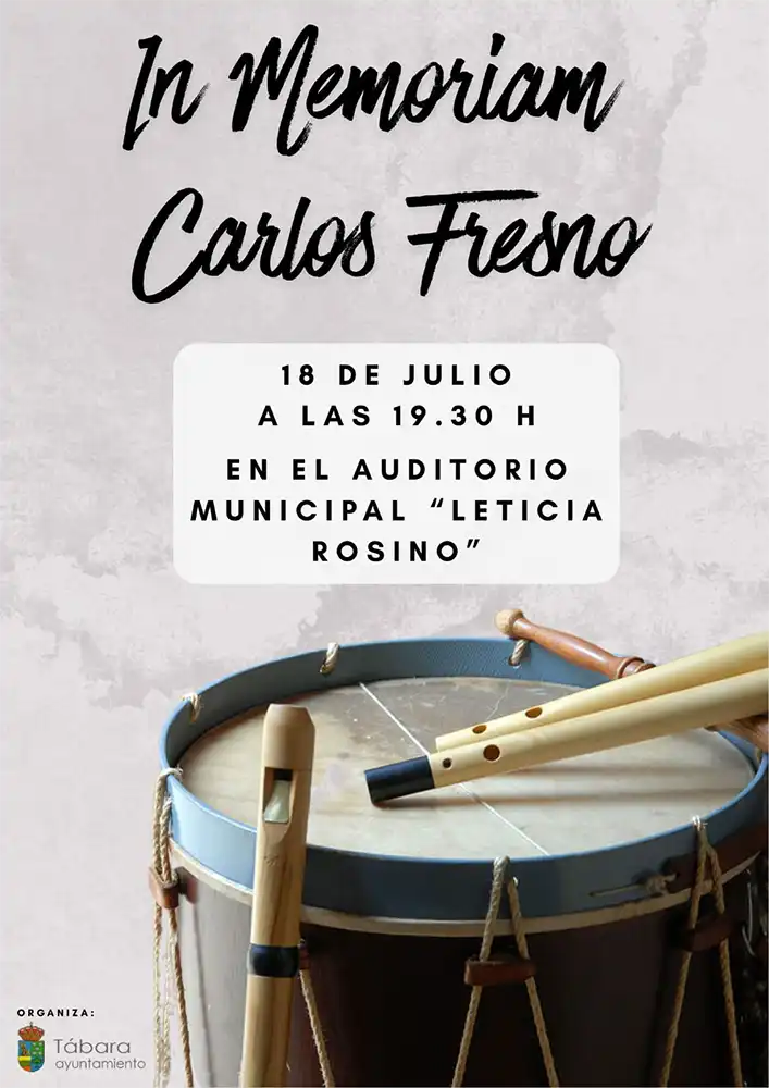 Tábara rendirá homenaje a la memoria de Carlos Fresno Gago, un hombre que hizo pueblo