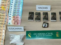 Detenido en Monfarracinos con cocaína y cinco tabletas de hachís ocultas bajo la rueda de repuesto del coche