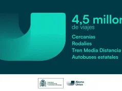 El Abono Único supera los 4,5 millones de viajes y consolida el uso del transporte público