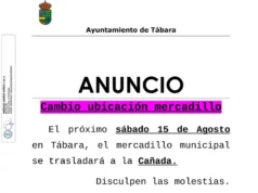 El mercadillo semanal de Tábara se traslada a La Cañada el próximo 15 de agosto por las fiestas patronales