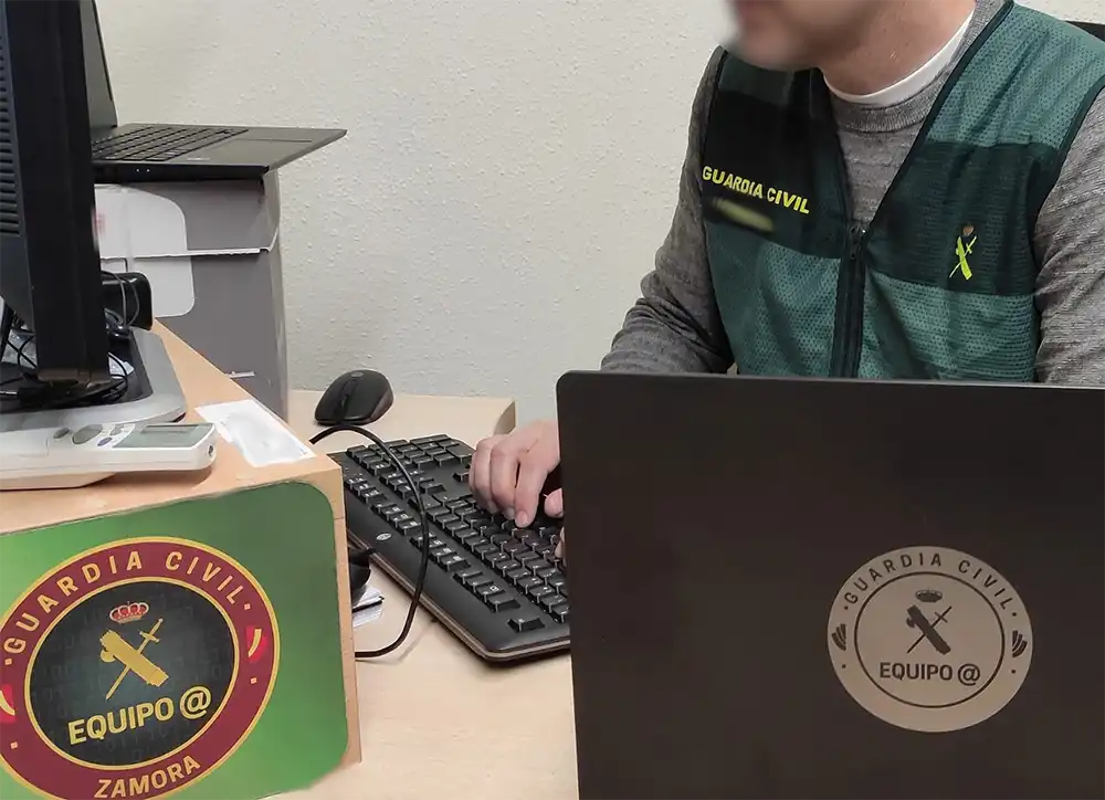 La Guardia Civil recupera 4.214 euros estafados a una empresa zamorana mediante un fraude de correo electrónico comprometido