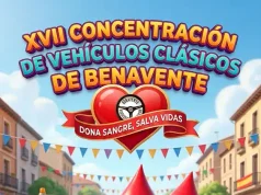 La XVII Concentración de Vehículos Clásicos de Benavente une pasión por los clásicos y solidaridad con una nueva colecta de sangre