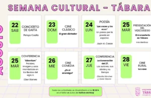 Tábara celebra su Semana Cultural con música, cine, poesía y conferencias del 22 al 28 de agosto
