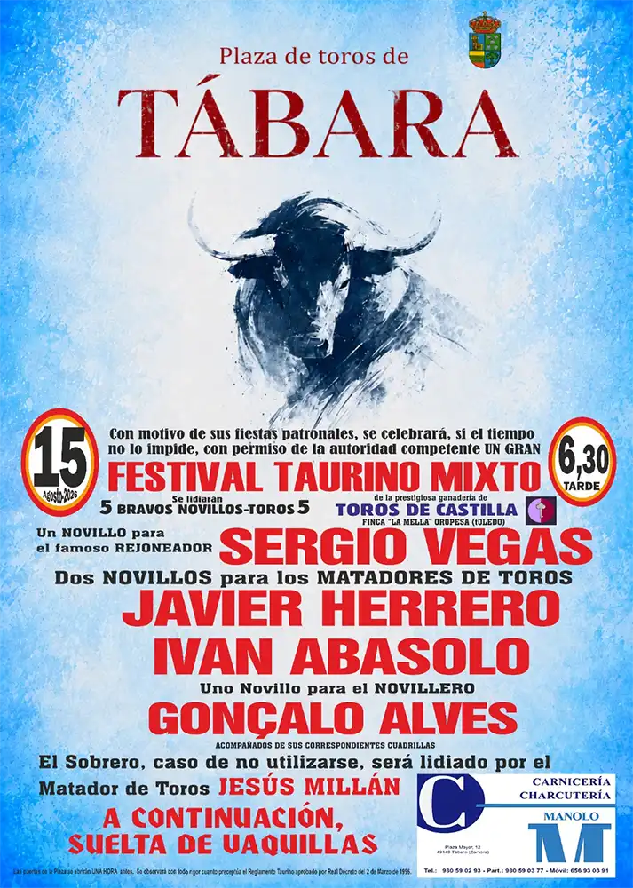 Ya a la venta las entradas para el Festival Taurino Mixto de Tábara del 15 de agosto