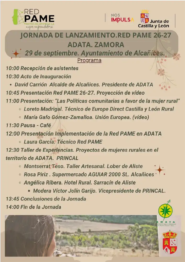 Alcañices acoge el lanzamiento de la Red PAME para impulsar a las mujeres emprendedoras del medio rural 1 Alcañices acoge el lanzamiento de la Red PAME para impulsar a las mujeres emprendedoras del medio rural
