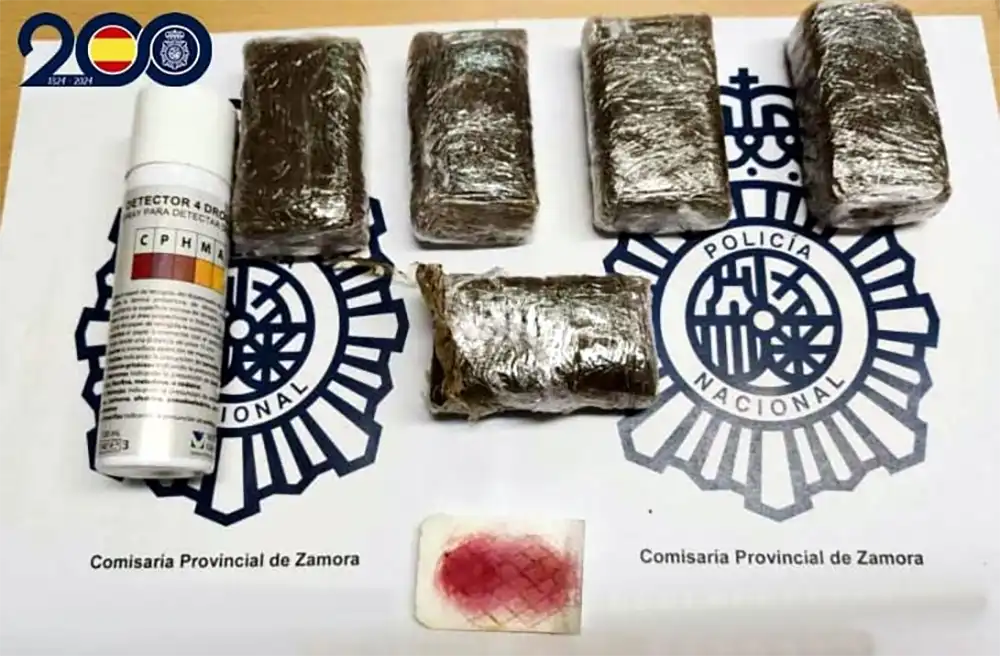 Detenido en Zamora con medio kilo de hachís oculto en el bolsillo de sus bermudas 1