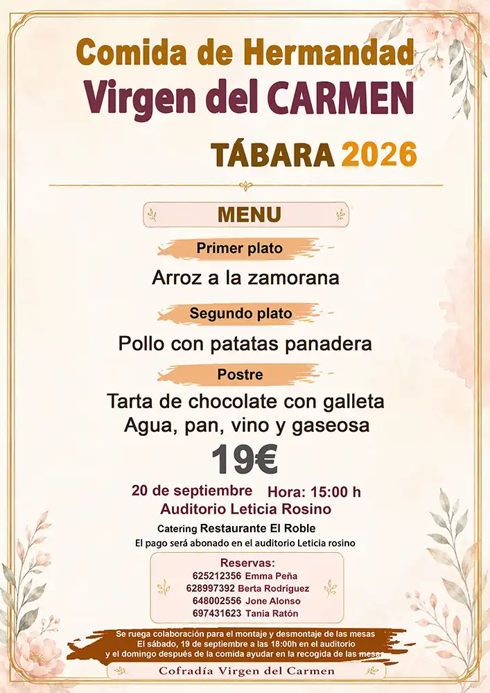 La Cofradía de la Virgen del Carmen invita a todos sus cofrades a compartir la tradicional comida de hermandad 1 La Cofradía de la Virgen del Carmen invita a todos sus cofrades a compartir la tradicional comida de hermandad