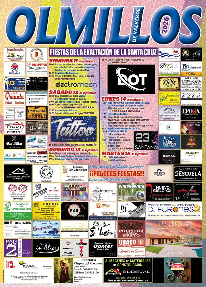 Olmillos recupera sus fiestas de la Exaltación de la Santa Cruz con cinco días de tradición, música y diversión 1 Olmillos recupera sus fiestas de la Exaltación de la Santa Cruz con cinco días de tradición, música y diversión