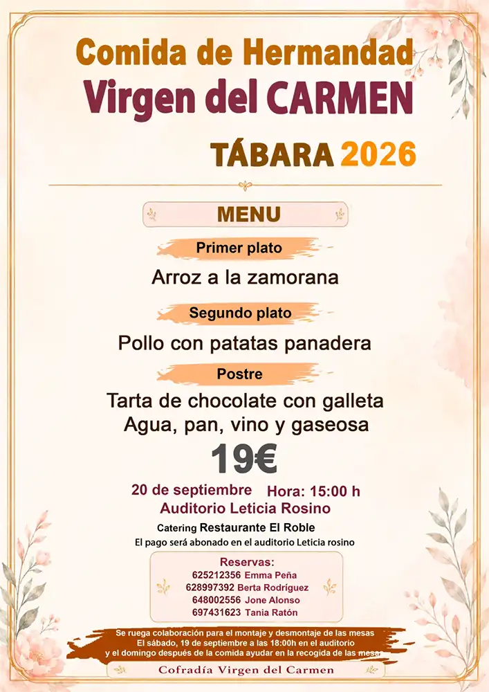 Tábara se prepara para vivir la Fiesta de la Virgen del Carmen entre devoción, tradición y convivencia 2