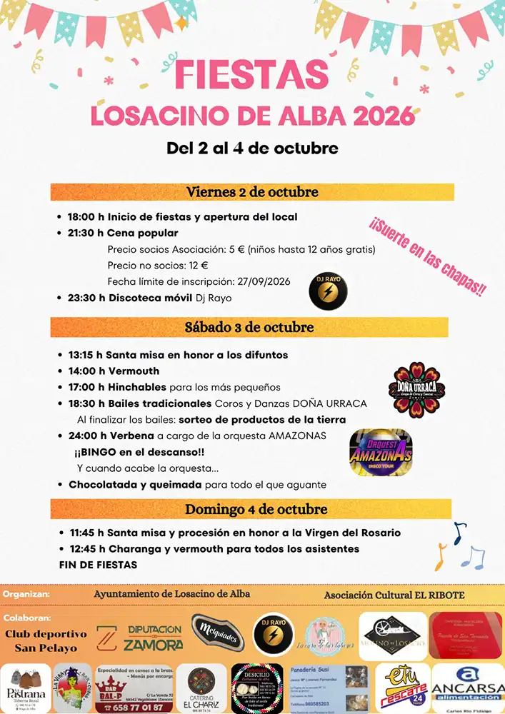 Losacino de Alba se prepara para celebrar sus fiestas en honor a la Virgen del Rosario 1 Losacino de Alba se prepara para celebrar sus fiestas en honor a la Virgen del Rosario