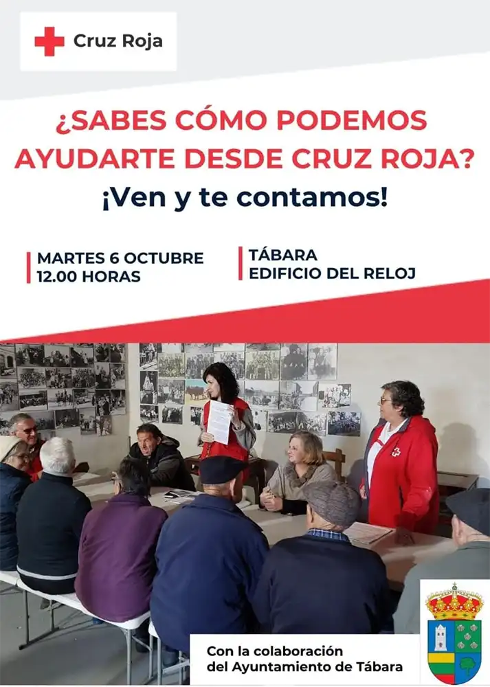 Cruz Roja acerca sus servicios a los vecinos de Tábara este martes 6 de octubre 1 Cruz Roja acerca sus servicios a los vecinos de Tábara este martes 6 de octubre