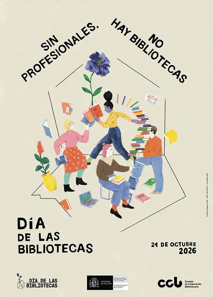 El Día de las Bibliotecas 2026 reivindica la labor de sus profesionales bajo el lema «Sin profesionales, no hay bibliotecas»