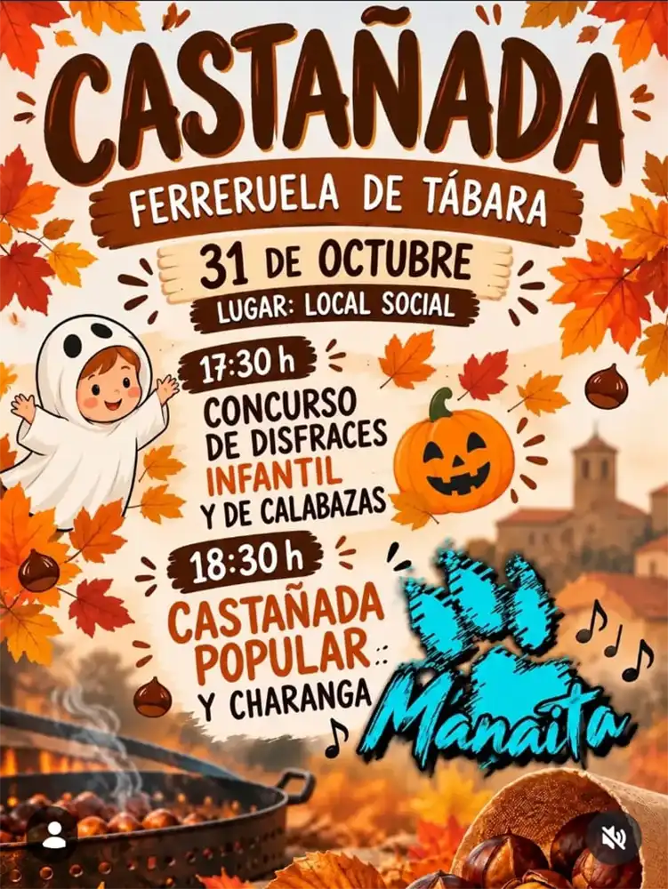 Ferreruela de Tábara celebrará Halloween con disfraces, calabazas y una castañada popular 1