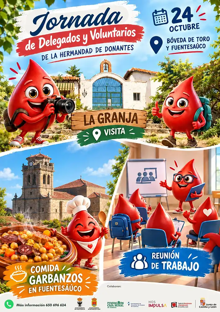 Los delegados de Donantes de Sangre de Zamora se reúnen en Bóveda de Toro y Fuentesaúco para reforzar la solidaridad en la provincia 1