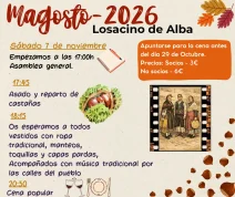 Losacino de Alba celebrará su Magosto 2026 el 7 de noviembre con castañas, música tradicional y una cena popular