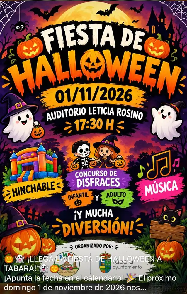 Tábara celebrará una gran fiesta de Halloween con disfraces, música y diversión para todas las edades 1 Tábara celebrará una gran fiesta de Halloween con disfraces, música y diversión para todas las edades